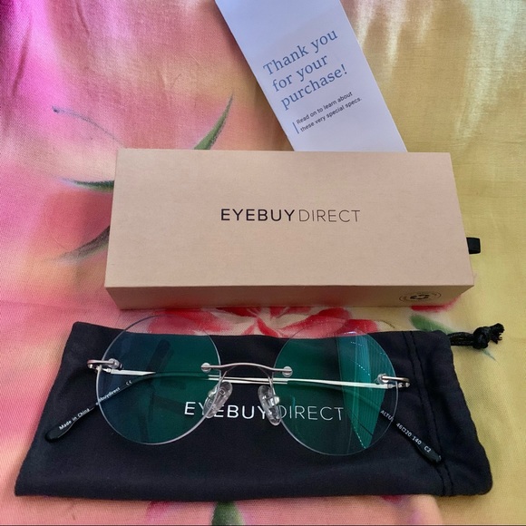 NWT EYEBUY Direct Altus Rimless Circle Frames - Picture 7 of 15